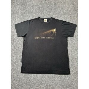 Mens Movie The Da Vinci Code Seek The Truth 2006‎ Black T Shirt, Size L